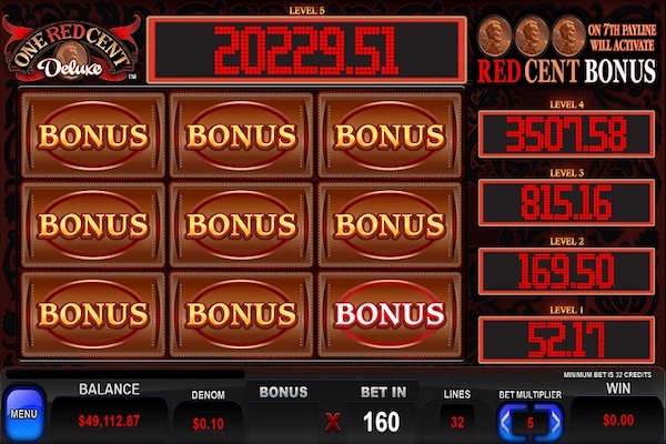 One Red Cent Slot Machine